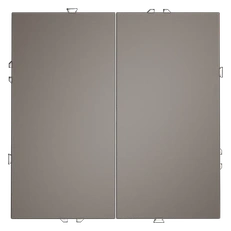 Изображение Проходной переключатель встраиваемый VOLTUM S70 двухклавишный 10А (капучино)